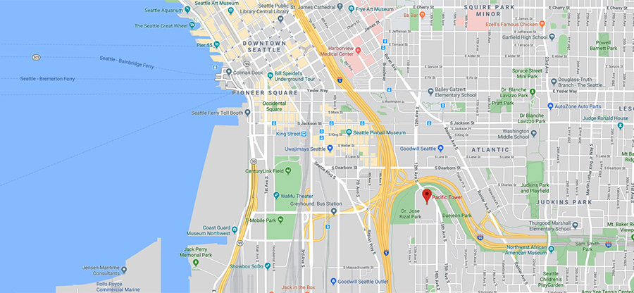  Google map of Seattle 