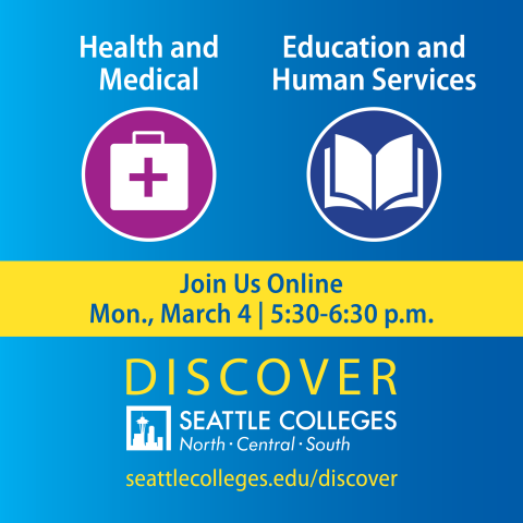 Health and Medical, Education and Human Services areas of study online event image for Instagram