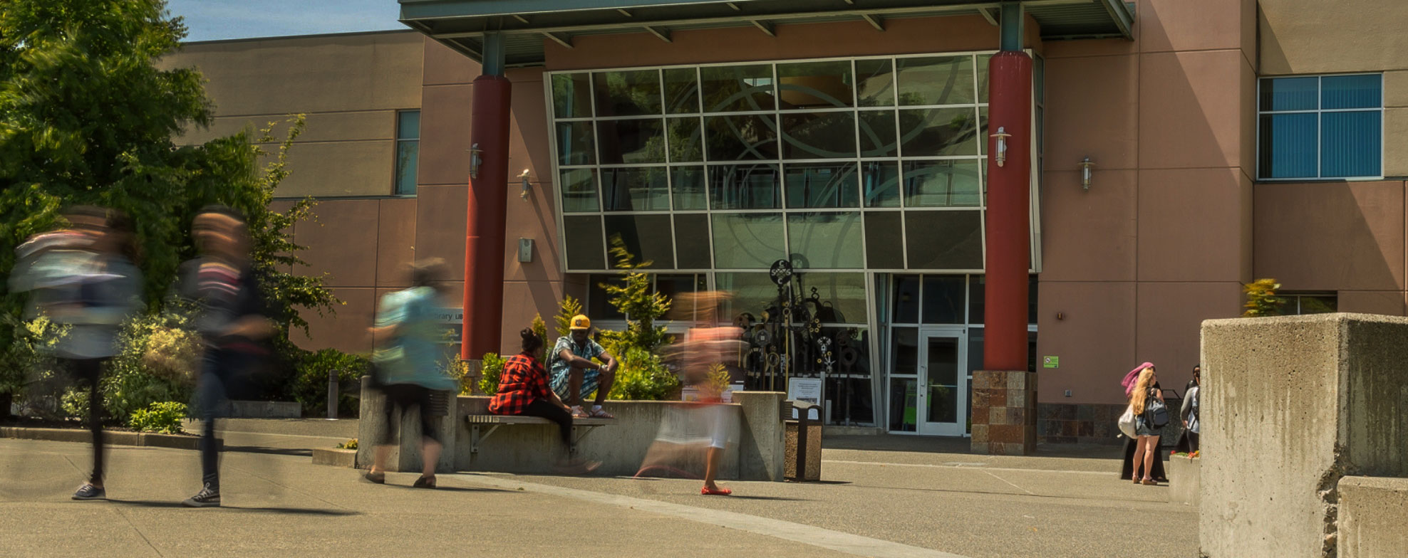  South Seattle College library busting outside 