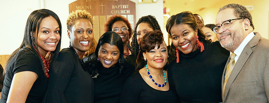  MLK event picture of group with Michael Eric Dyson 