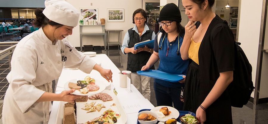 students and culinary professional