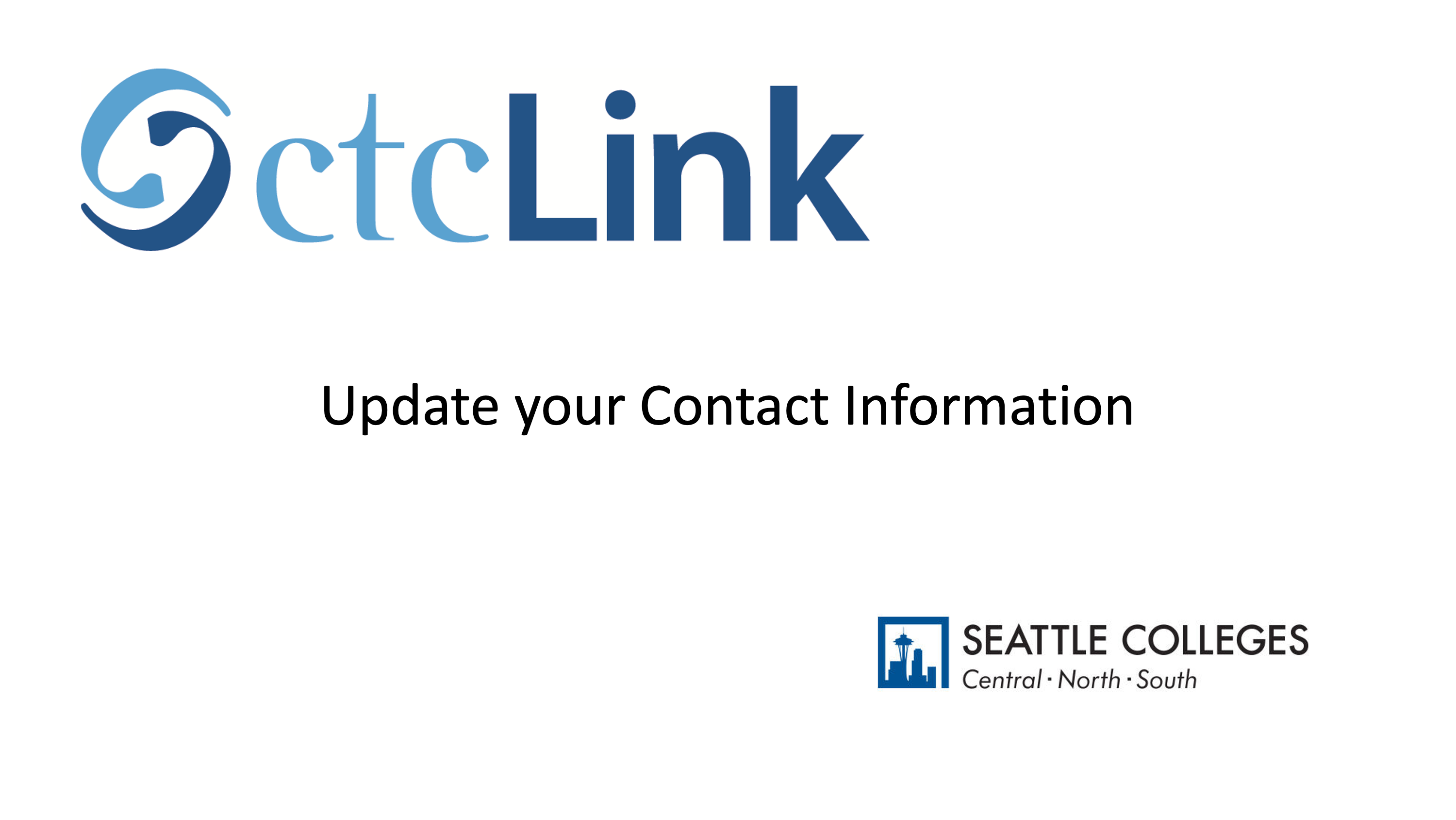 Update your contact information