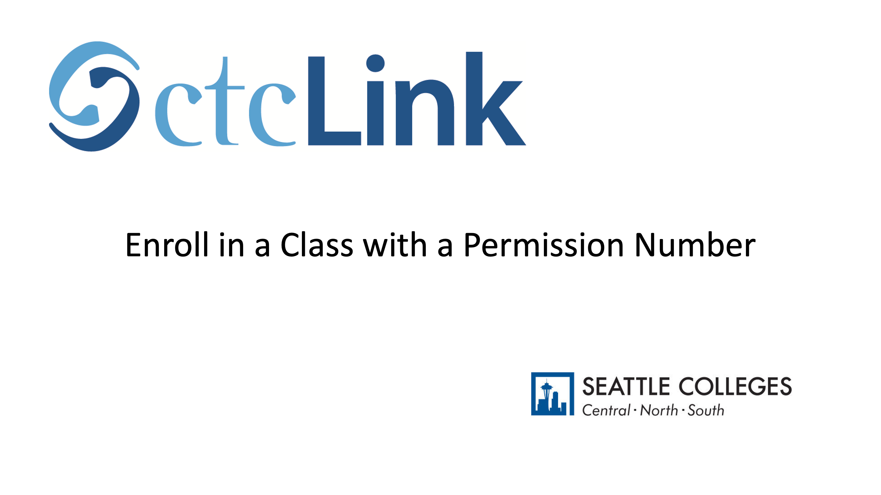 Enroll in a Class with a Permission Number