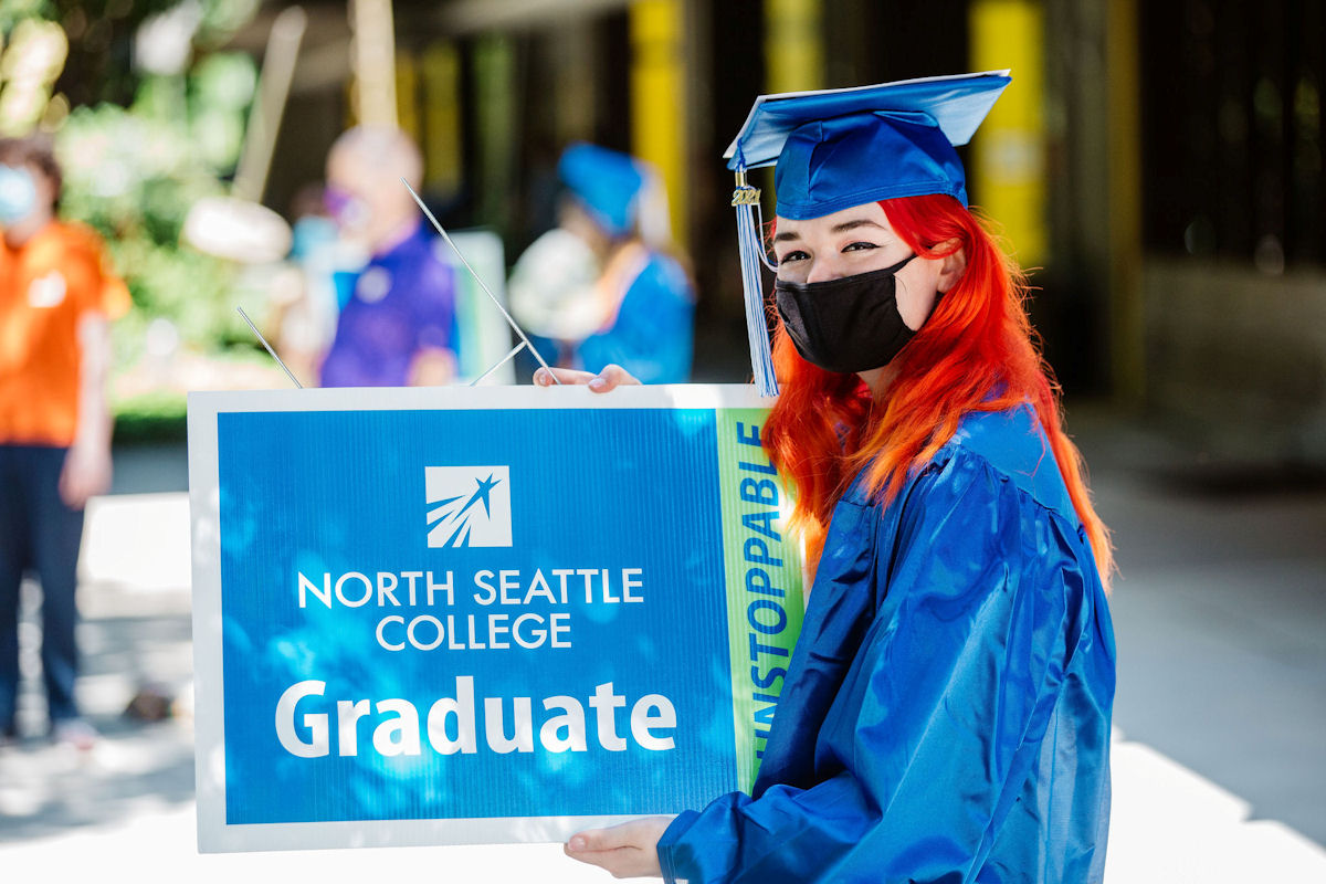 North Seattle grad smiling