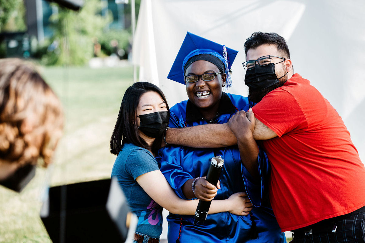 South Seattle grad with family