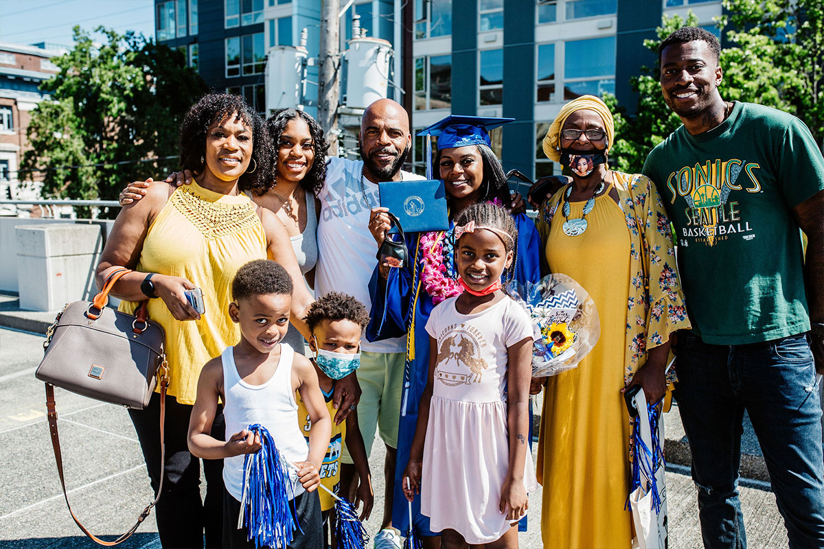 Family surrounds Seattle Central graduate