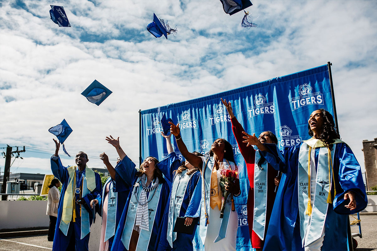 Seattle Central grads celebrate