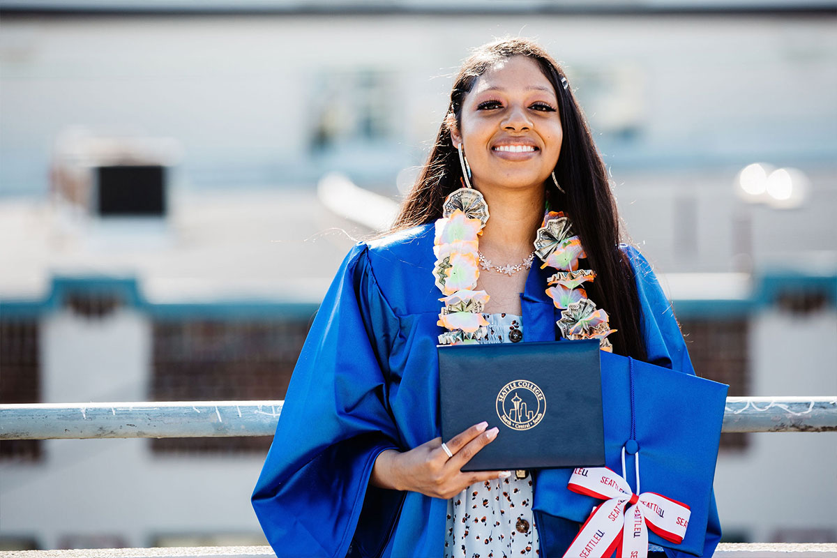 Seattle Central grad candid 