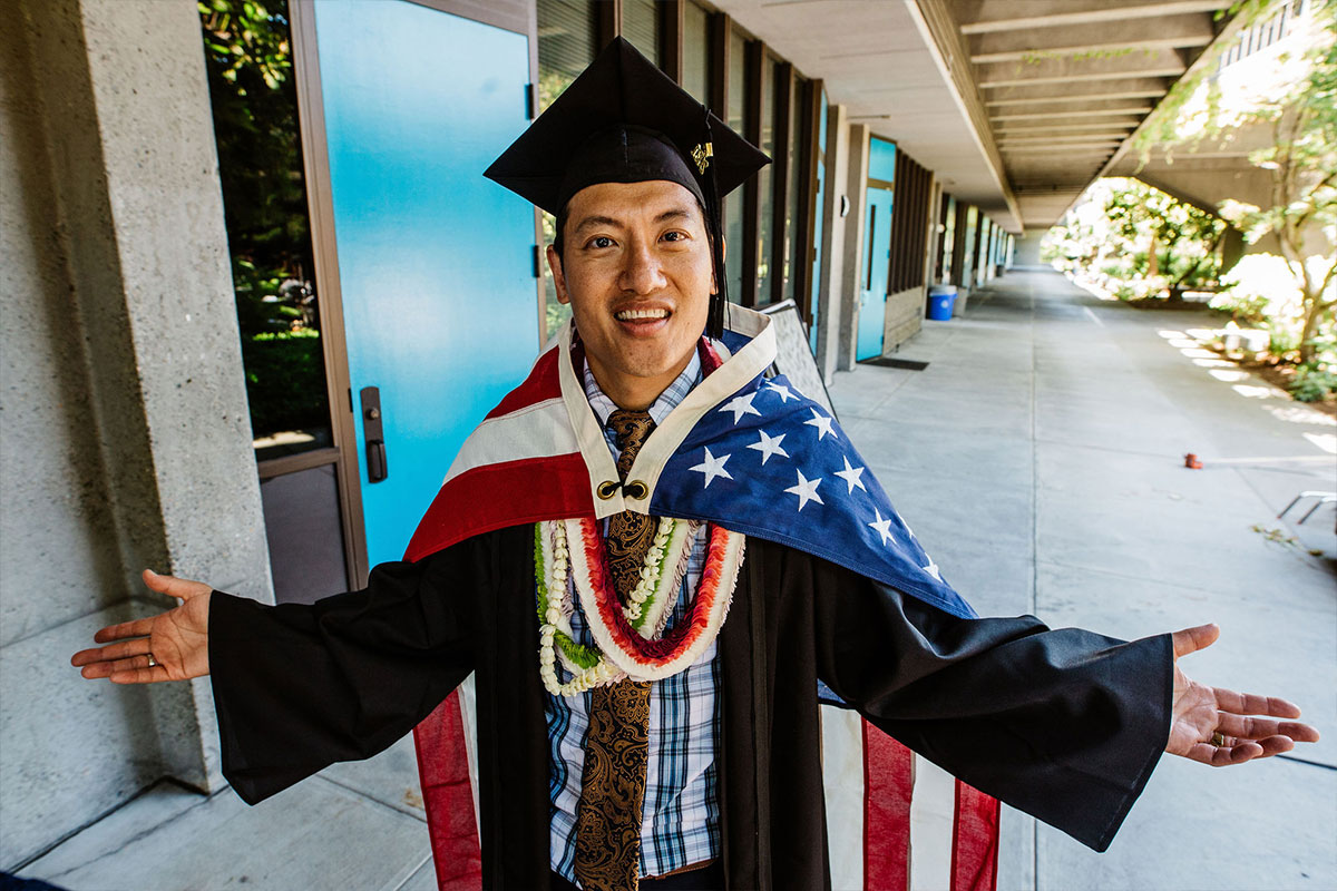 North Seattle grad candid