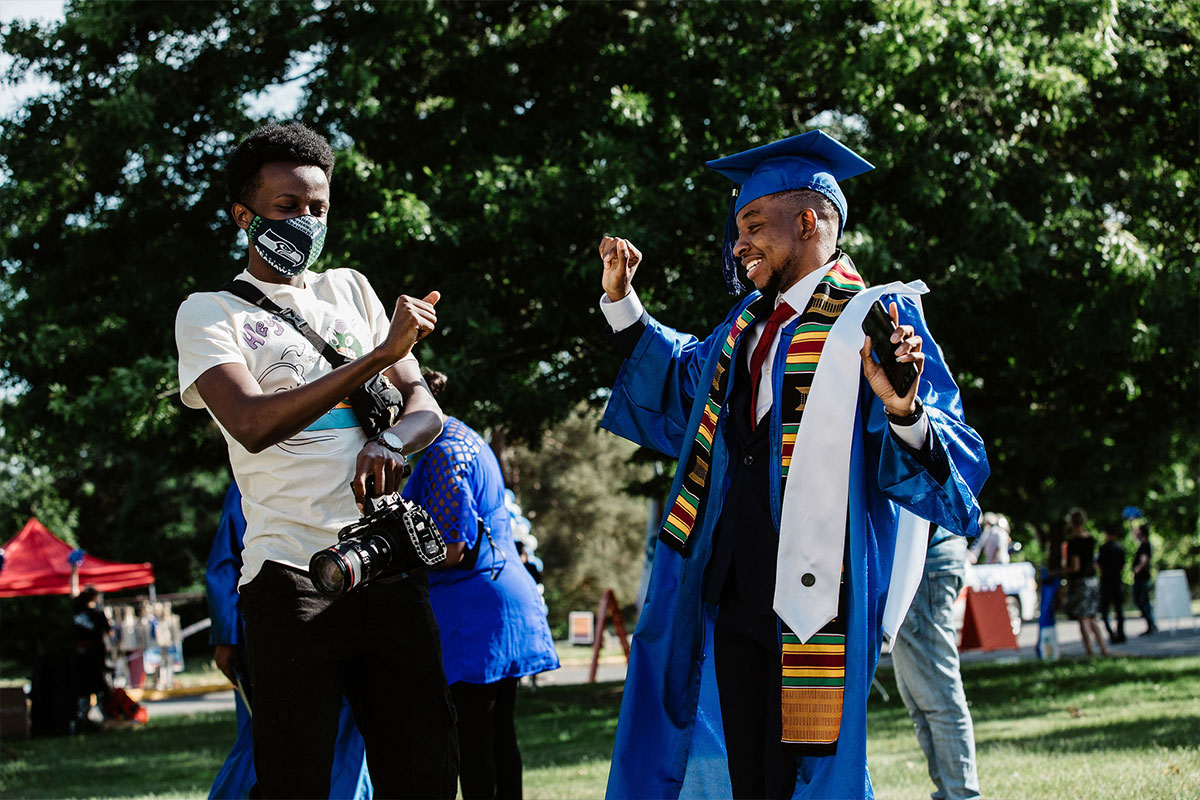 South Seattle grads dancing