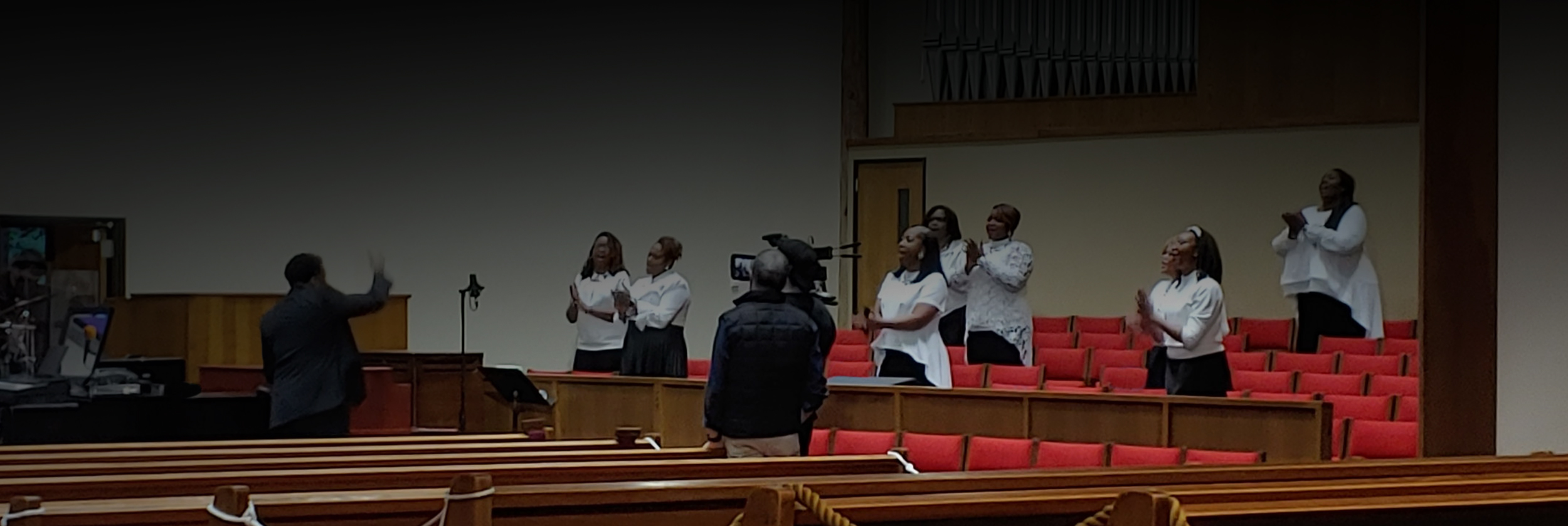 gospel choir performing at MLK celebration  