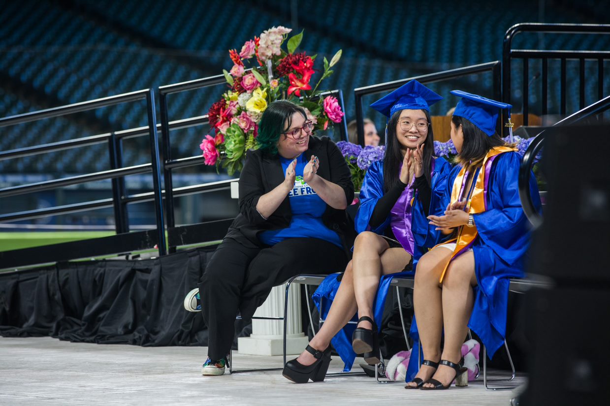 the three student speakers