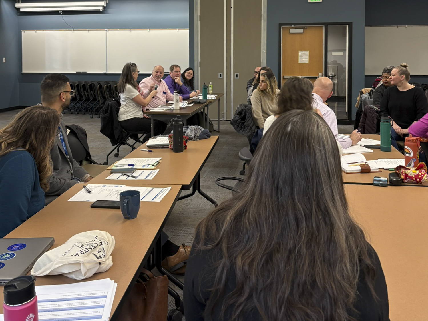 Members and attendees at the first Deans' Council meeting hosted at South Seattle College's Georgetown Campus