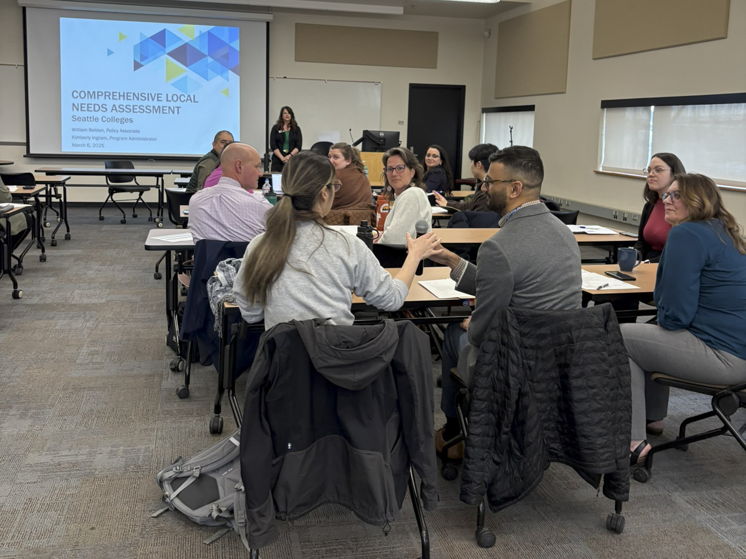 Members and attendees at the first Deans' Council meeting hosted at South Seattle College's Georgetown Campus