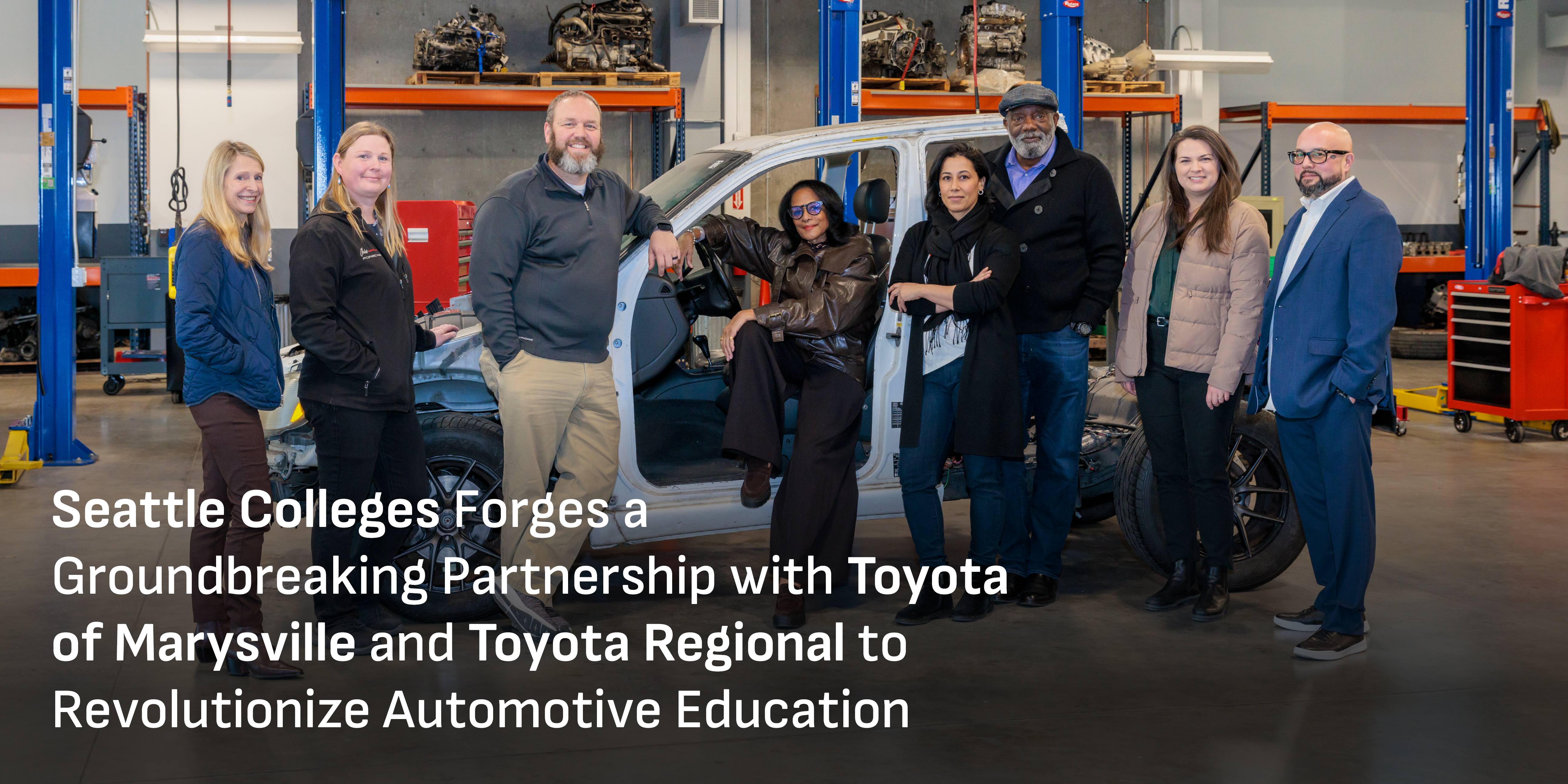 Seattle Colleges Forges a Groundbreaking Partnership with Toyota of Marysville and Toyota Regional to Revolutionize Automotive Education