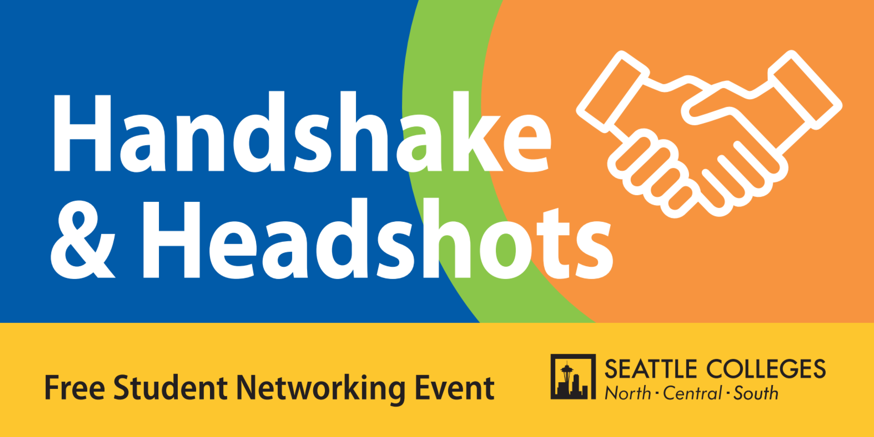 Handshake & Headshots, free student networking event