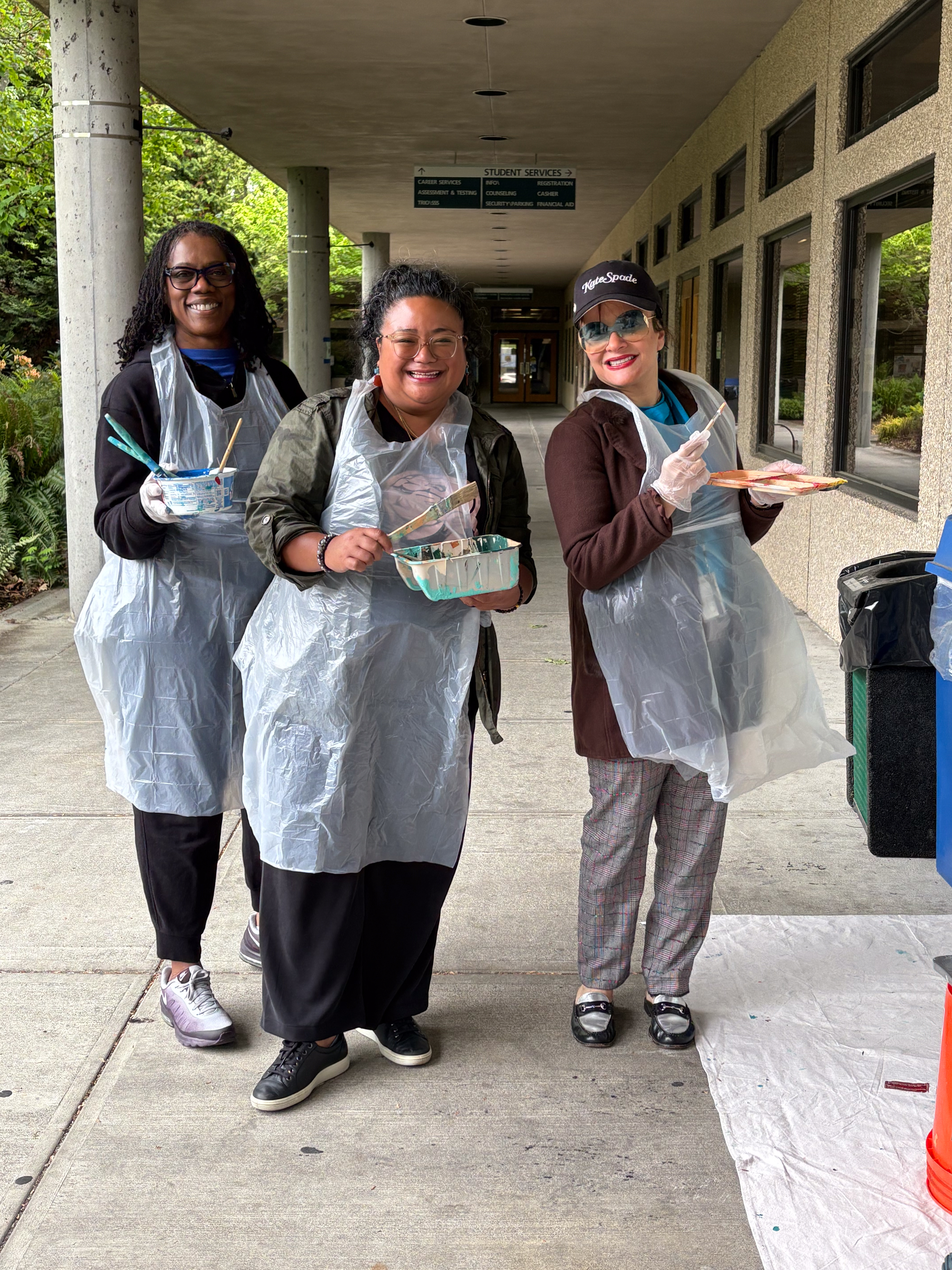 Dr. Monica Brown (South Seattle College President), Dr. Rosie Rimando-Chareunsap (Seattle Colleges Chancellor) and Dr. Dalia Sherif (Seattle Colleges District Workforce Development Office Senior Executive Director).