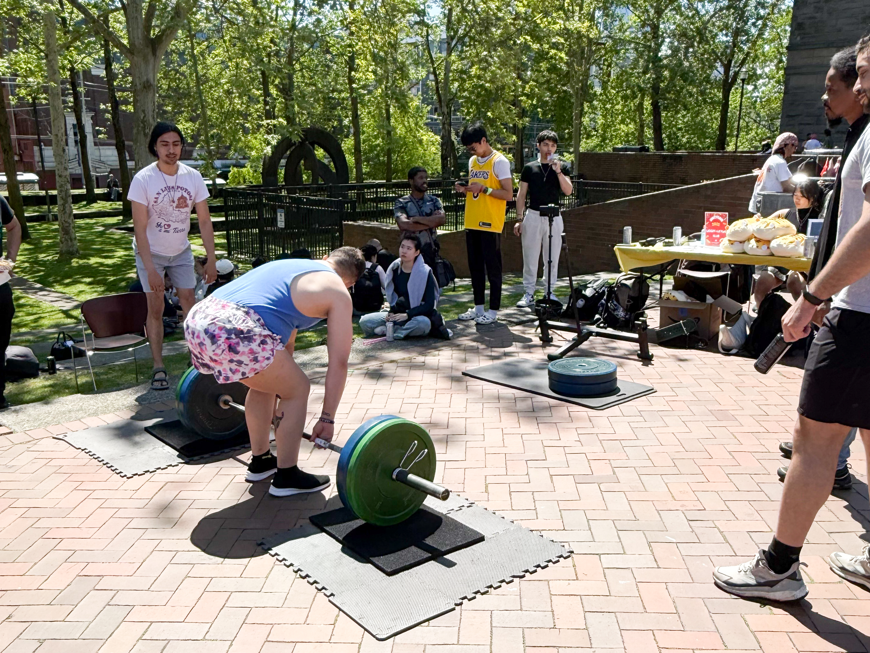 Weightlifting Challenge at Seattle Central's Unity Fair
