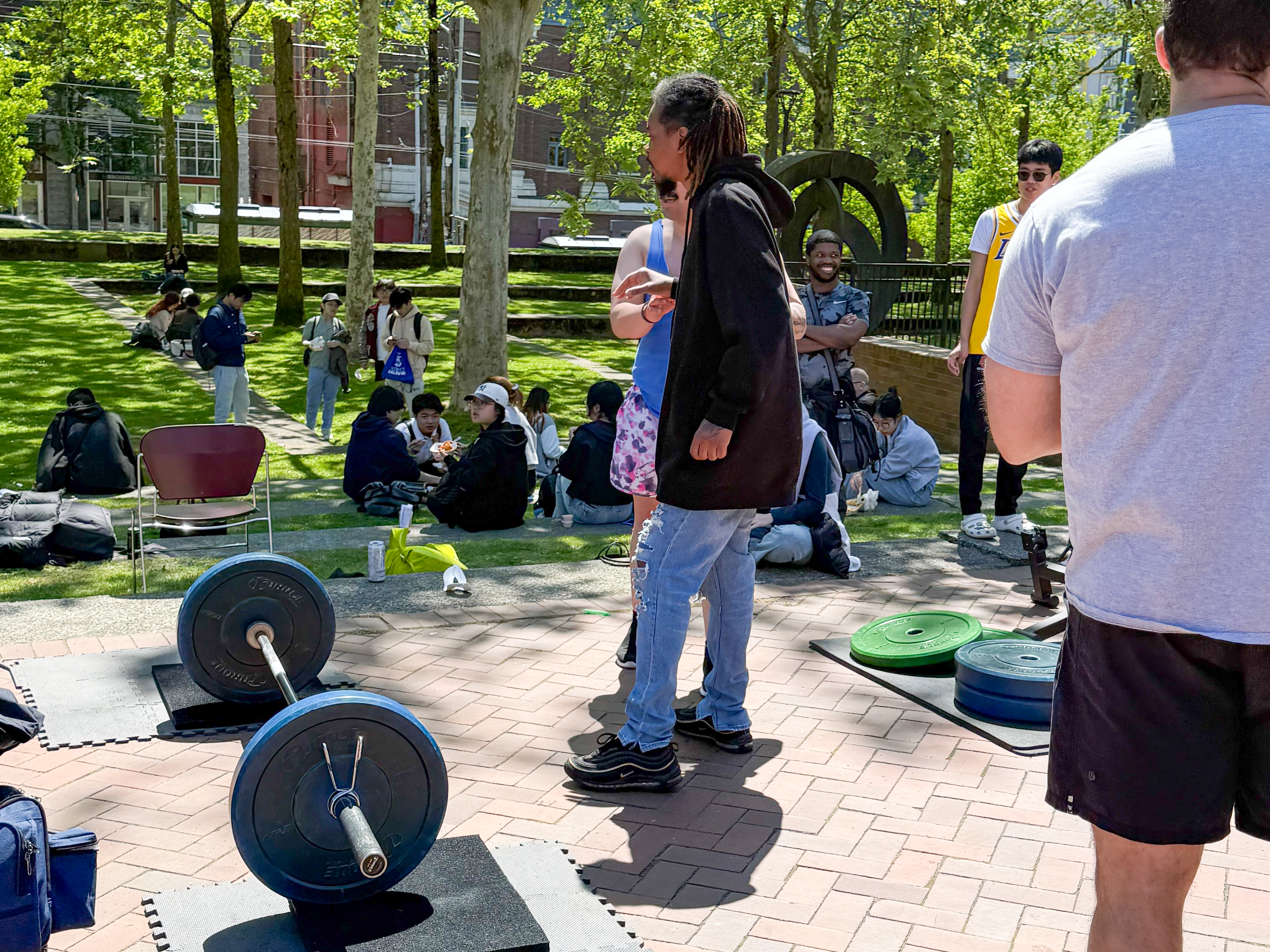 Weightlifting Challenge at Seattle Central's Unity Fair