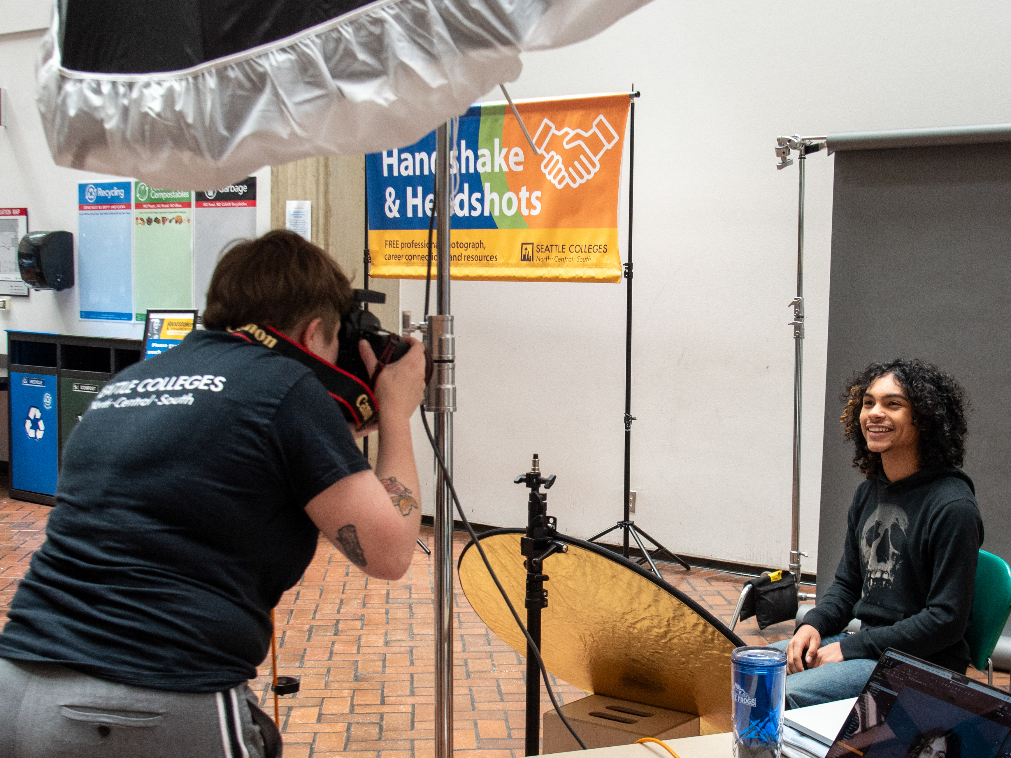 Handshake & Headshots at Seattle Central College