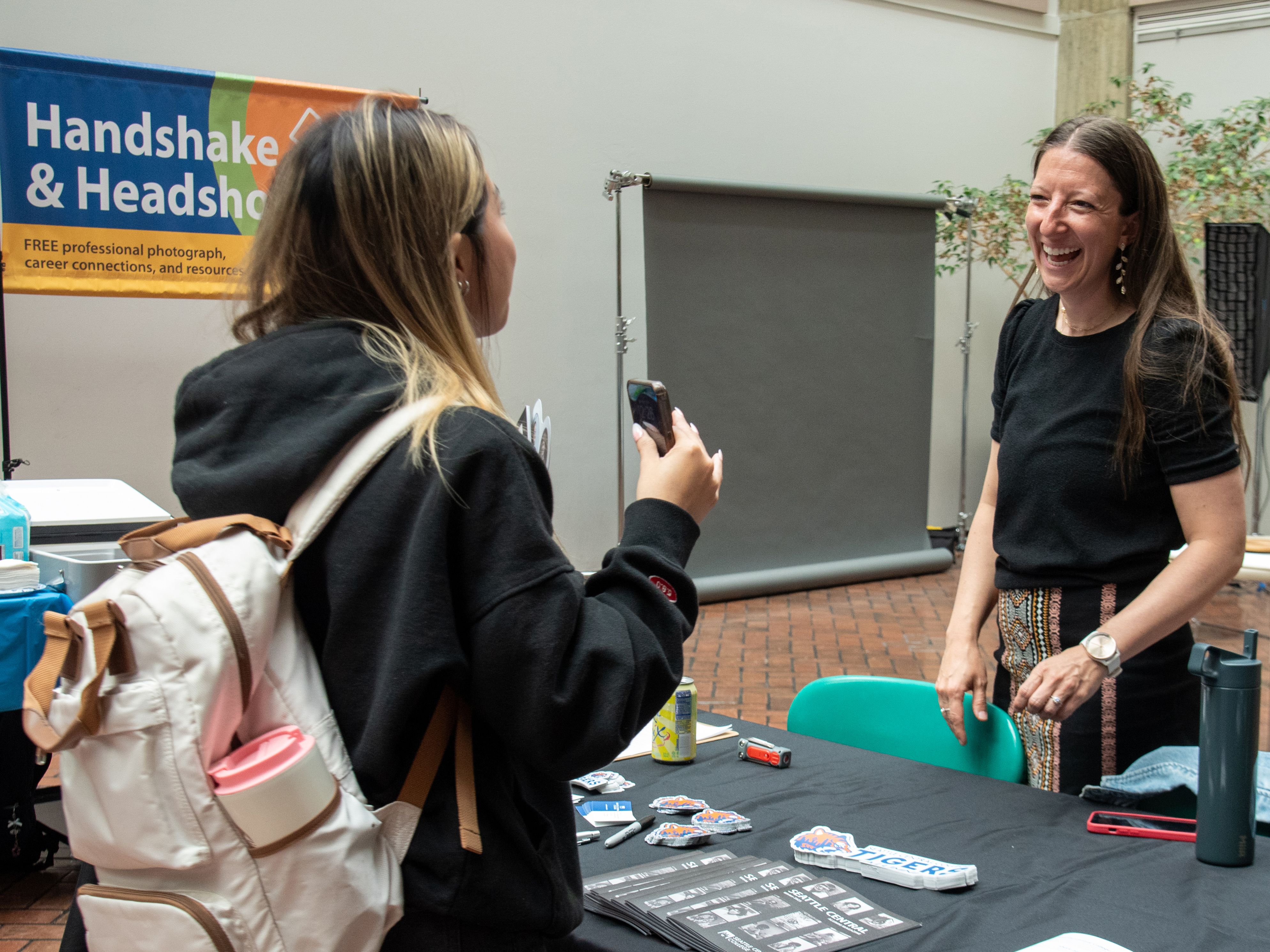 Handshake & Headshots at Seattle Central College