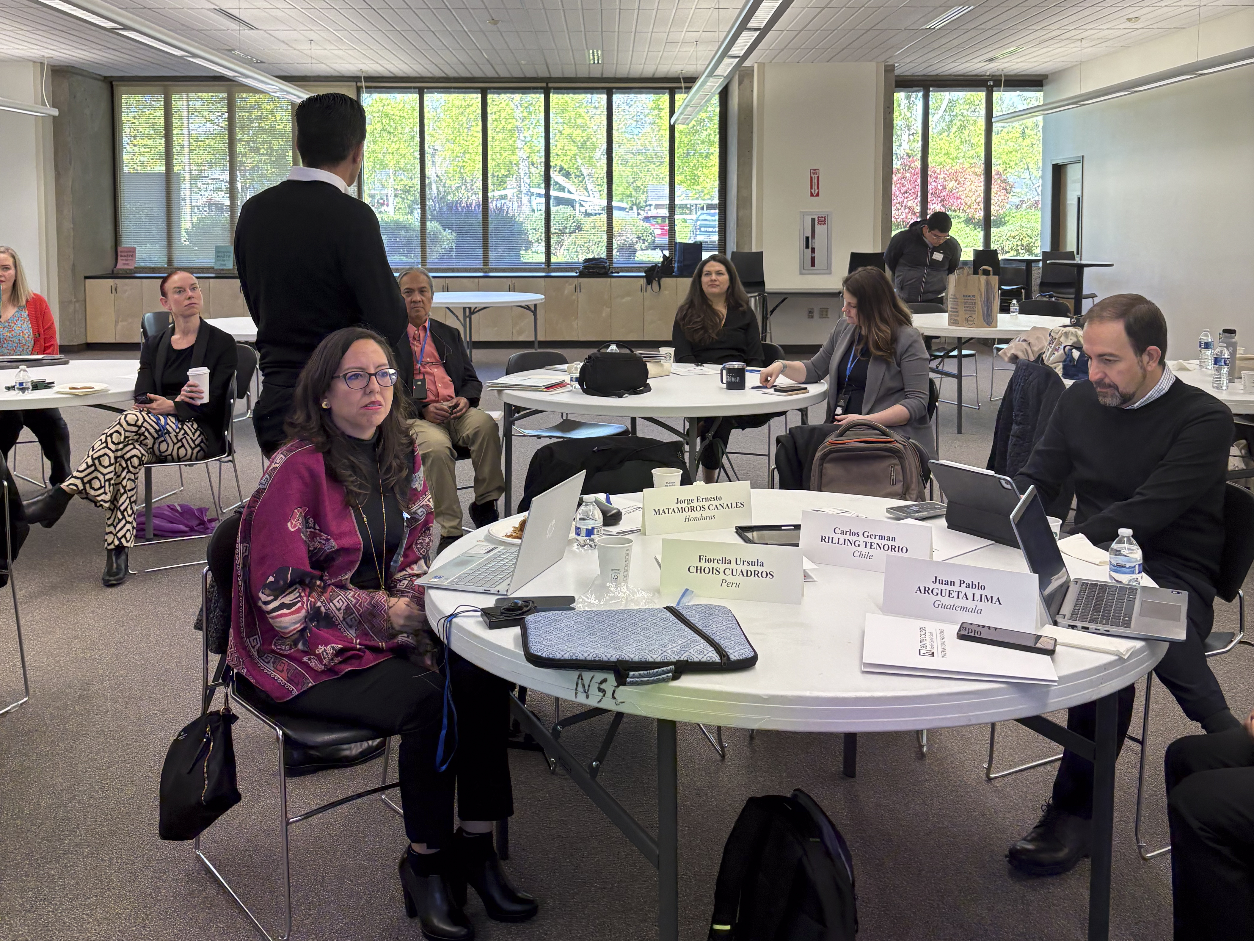 Attendants at the International Visitor Leadership Program meeting.