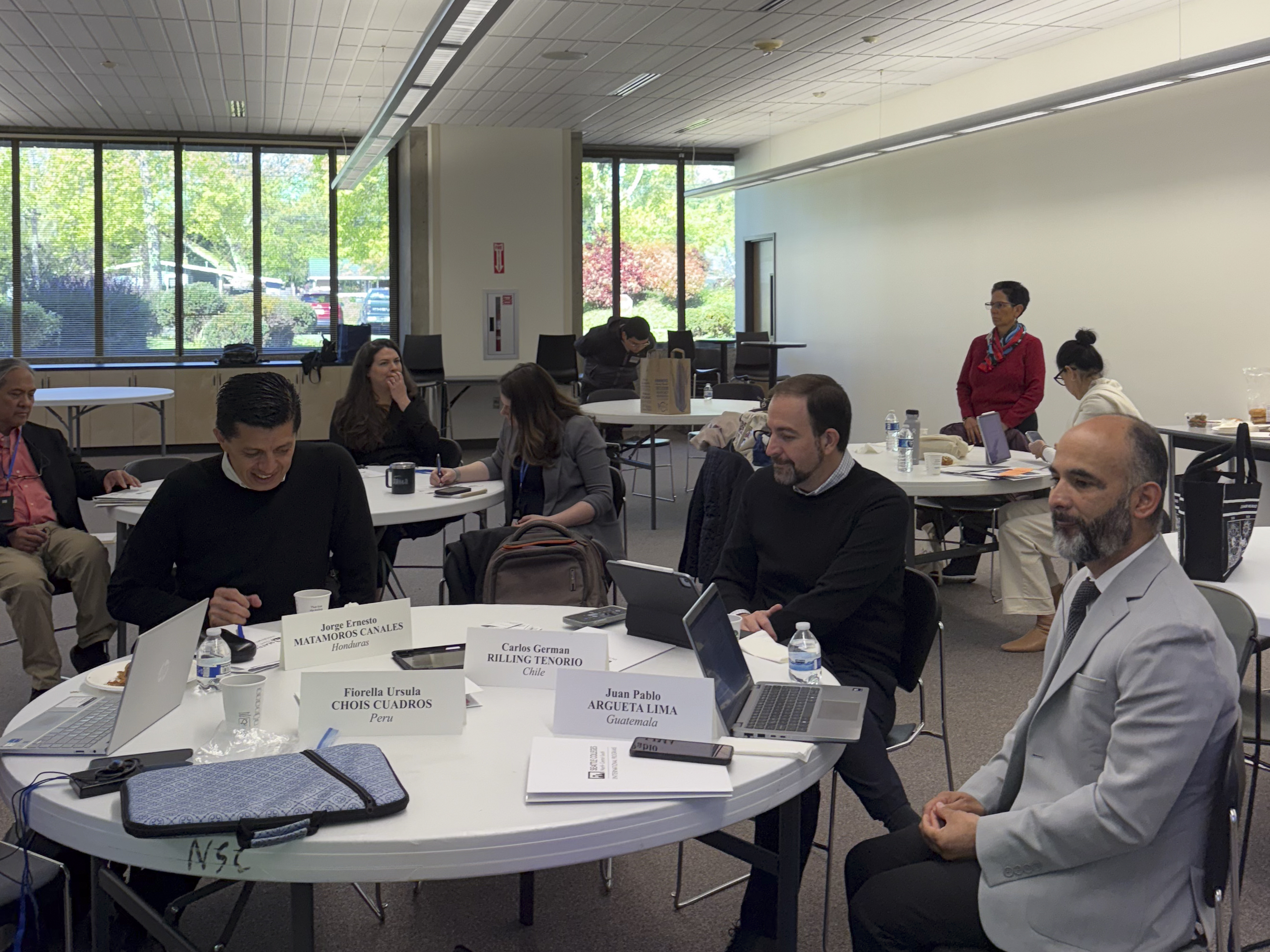 Attendants at the International Visitor Leadership Program meeting.