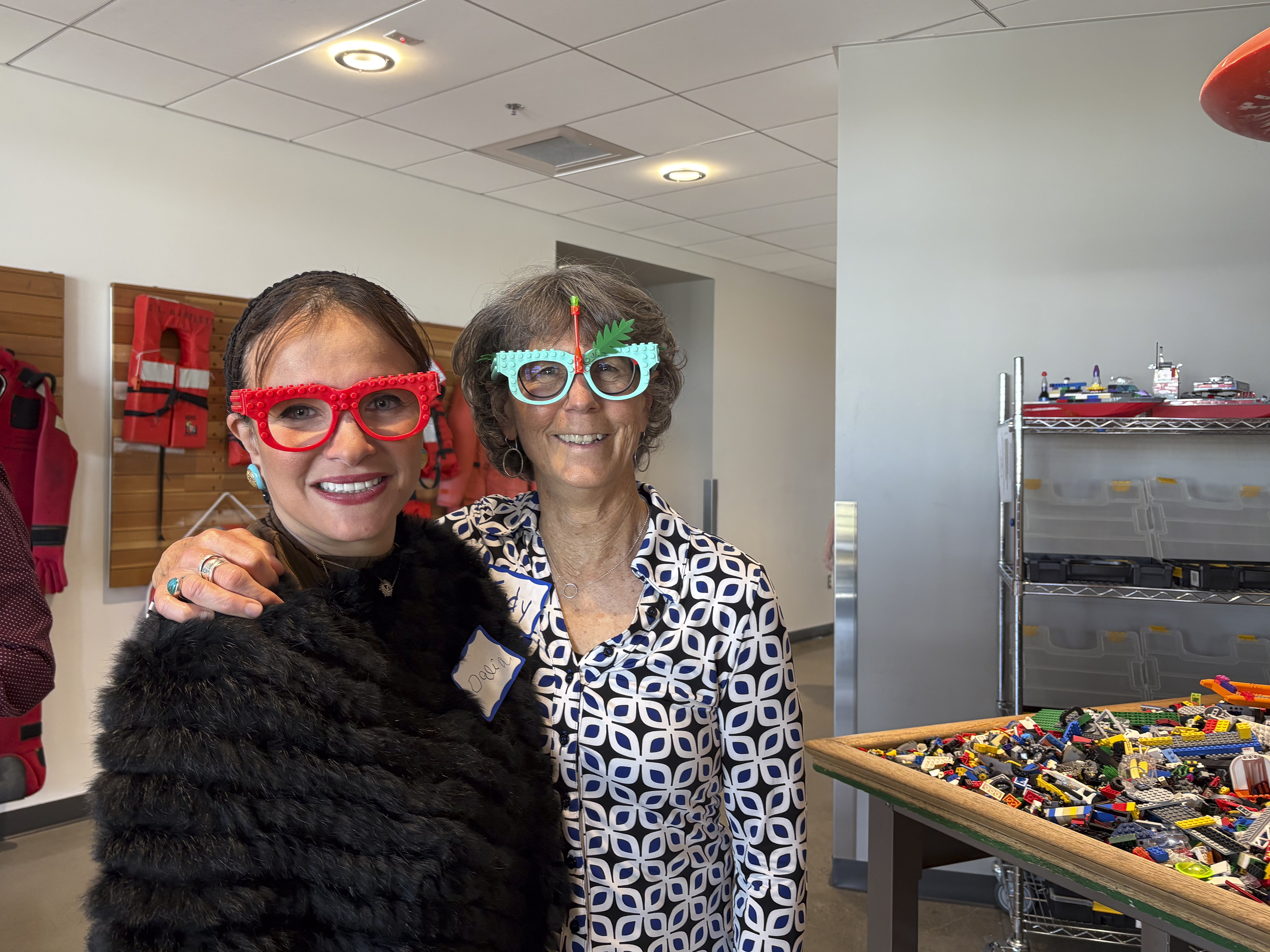 Dr. Dalia Sherif (Sr. Exec. Director of District Workforce Development) and Judy Reed