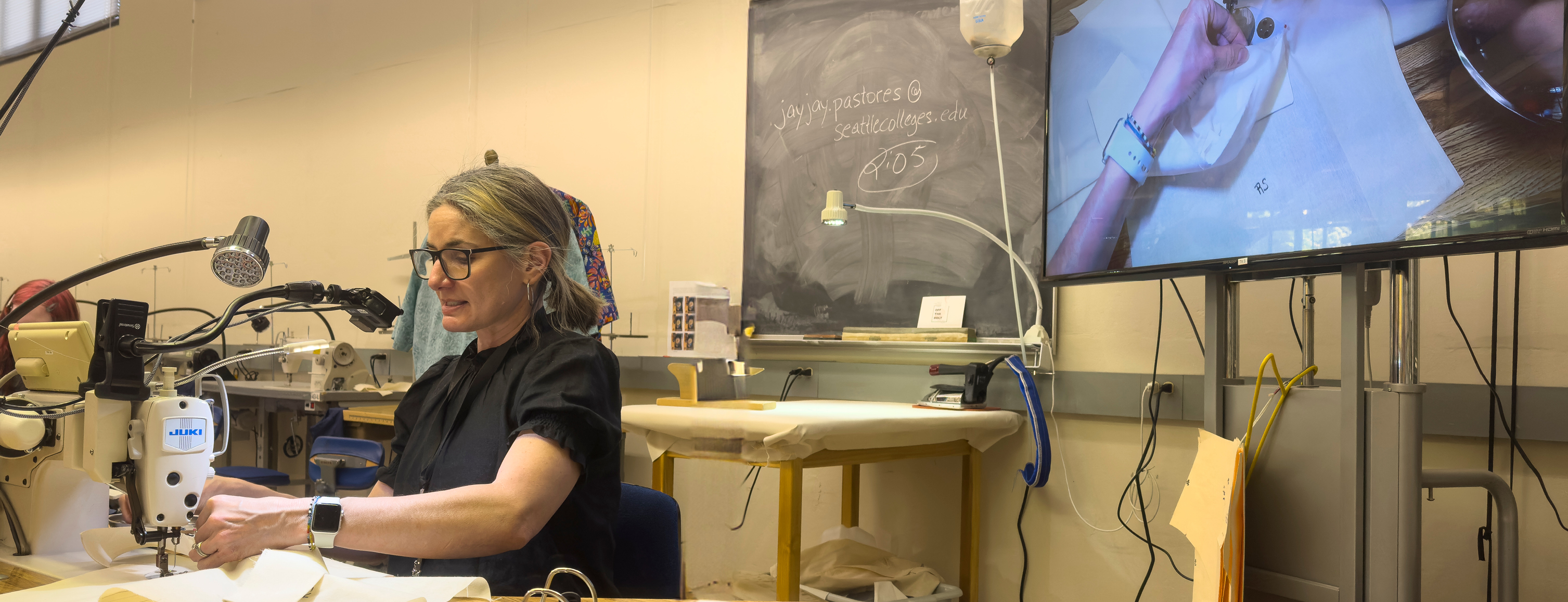 Zoey Liedholm, instructor at Seattle Central College's Apparel Design & Development Program