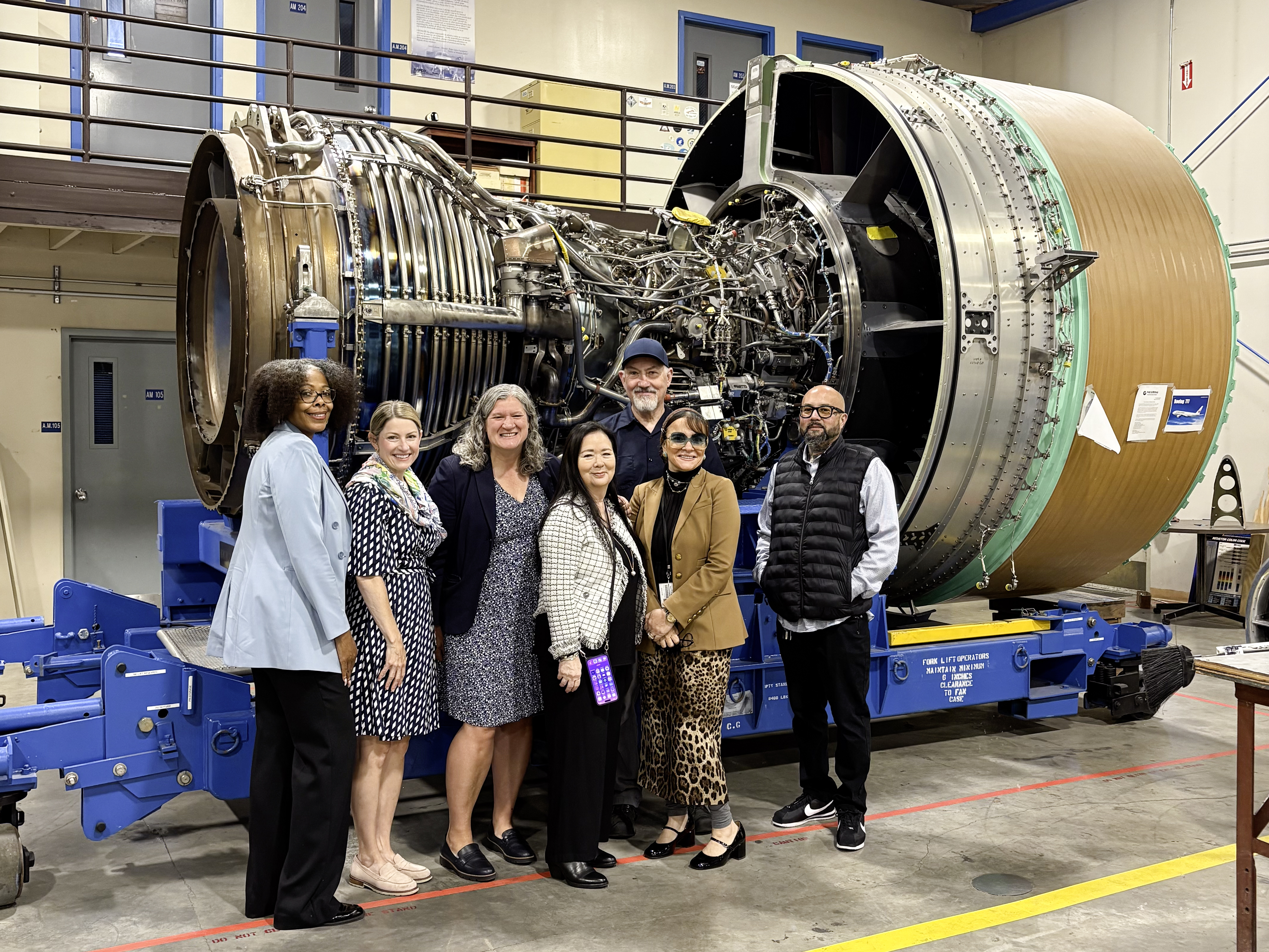 Boeing, District and South Seattle College representatives at South Seattle College facilities