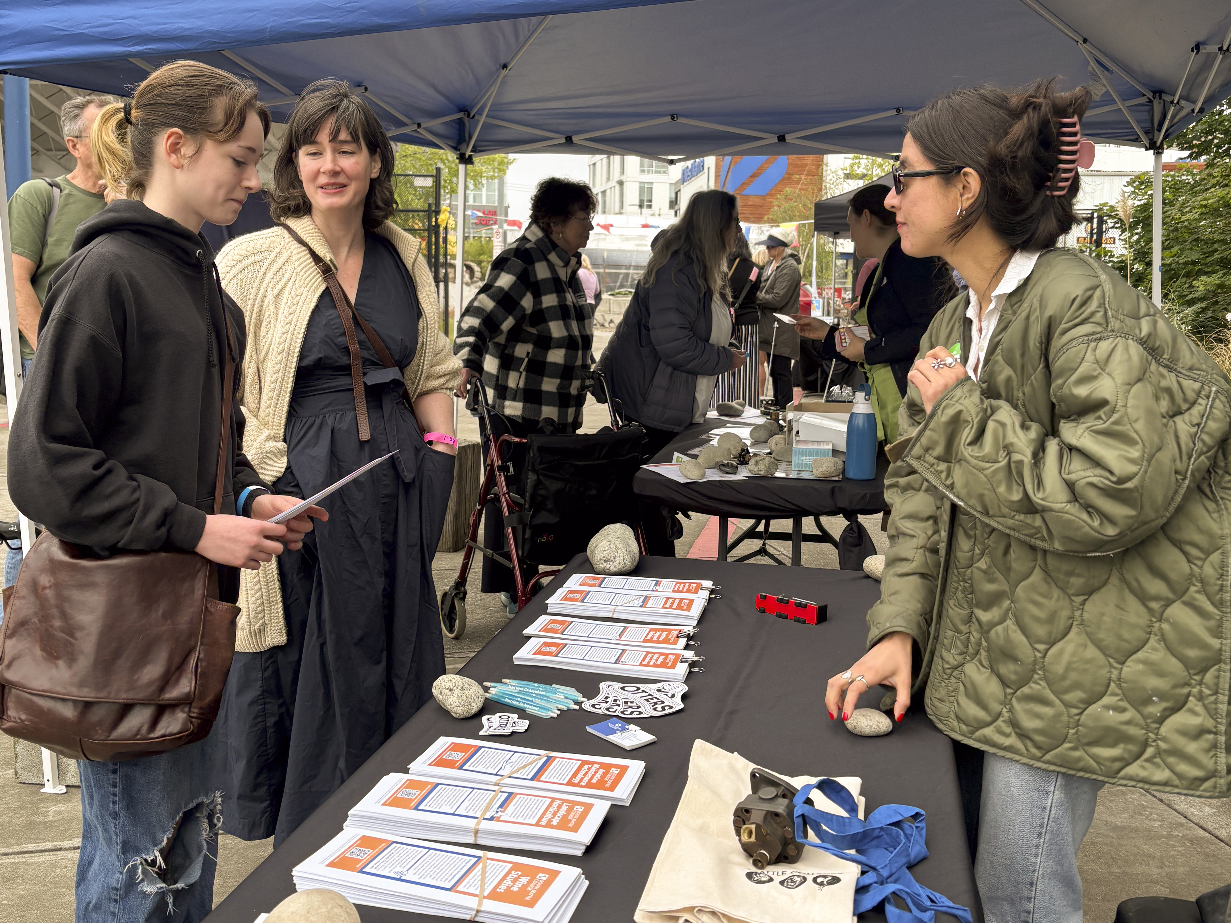 Table from South Seattle College showcasing several programs at SMA's Community Day
