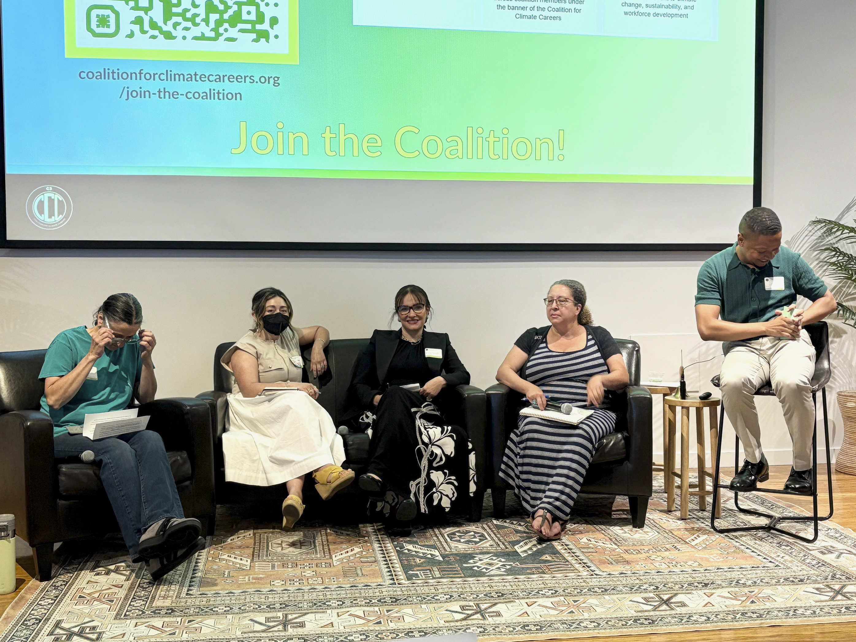 Dr. Dalia Sherif among panel members at "Call to Action" discussion as part of PNW Climate Week.
