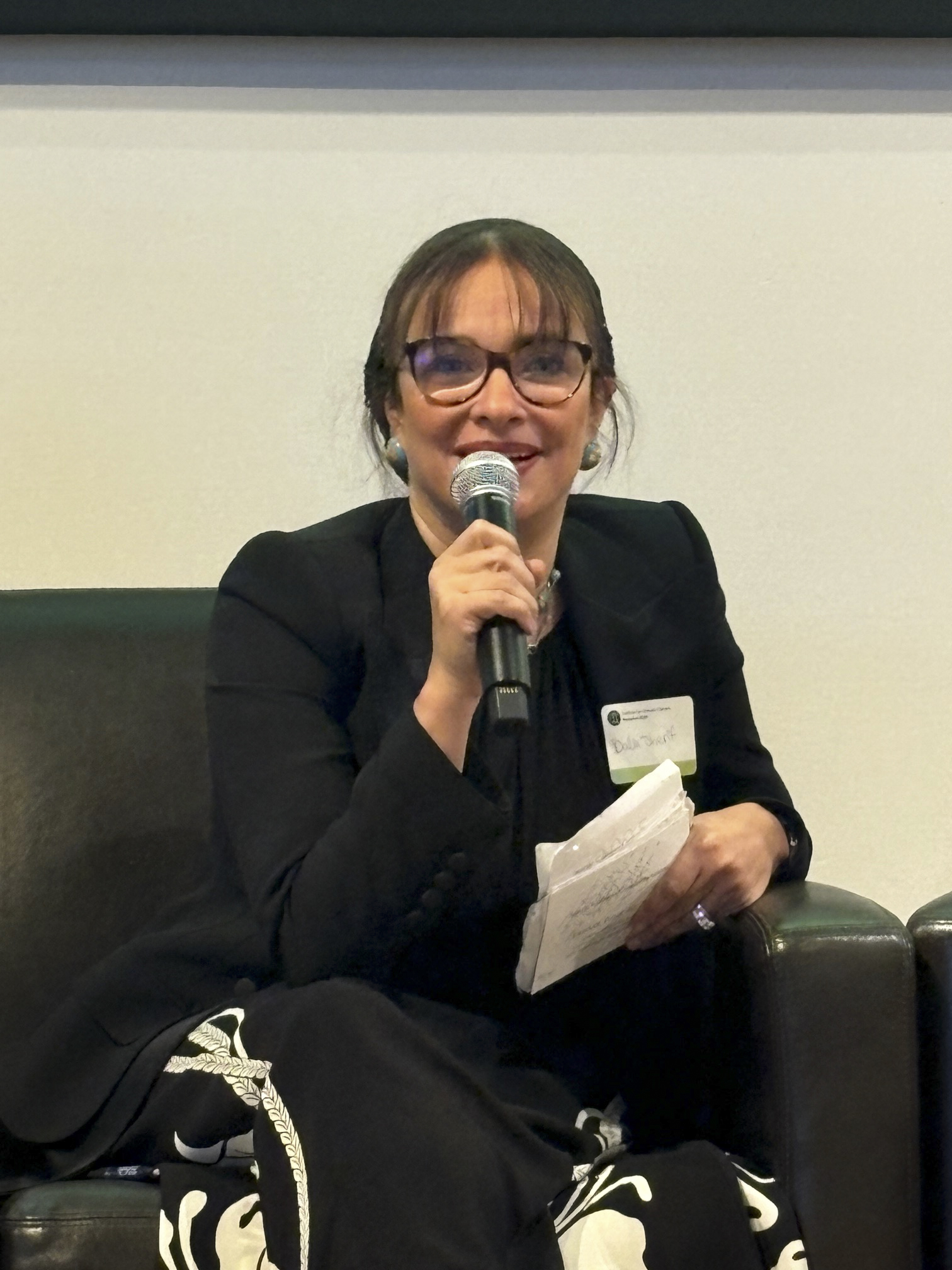 Dr. Dalia Sherif speaking at Call to Action Panel.