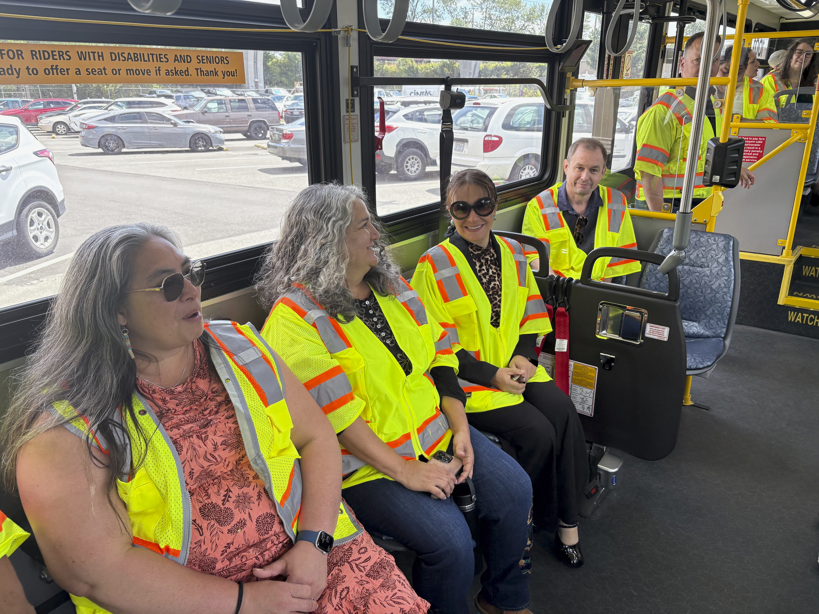 Seattle Colleges Leadership participating in a visit of King County Metro.