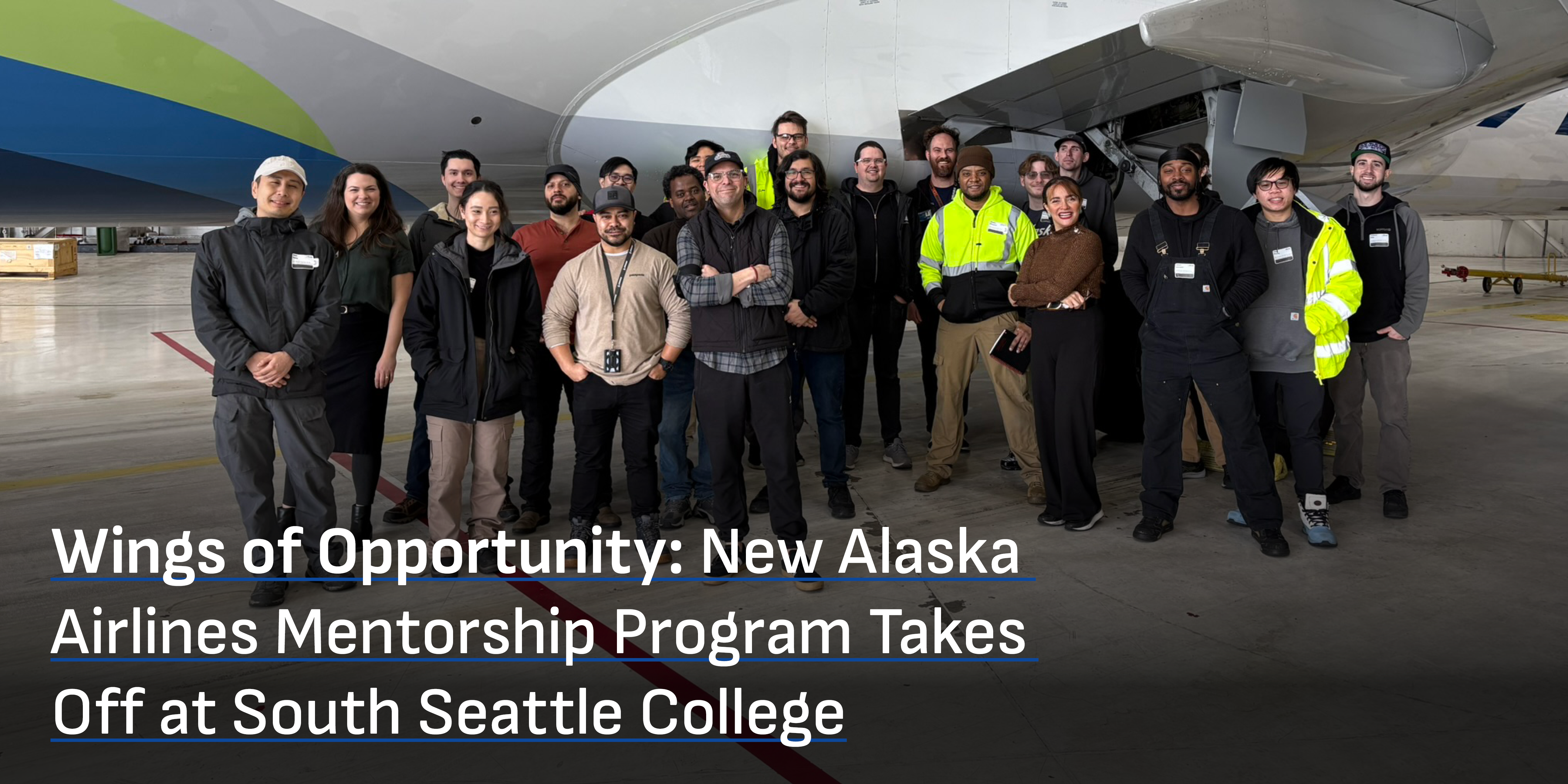 Wings of Opportunity: New Alaska Airlines Mentorship Program Takes Off at South Seattle College