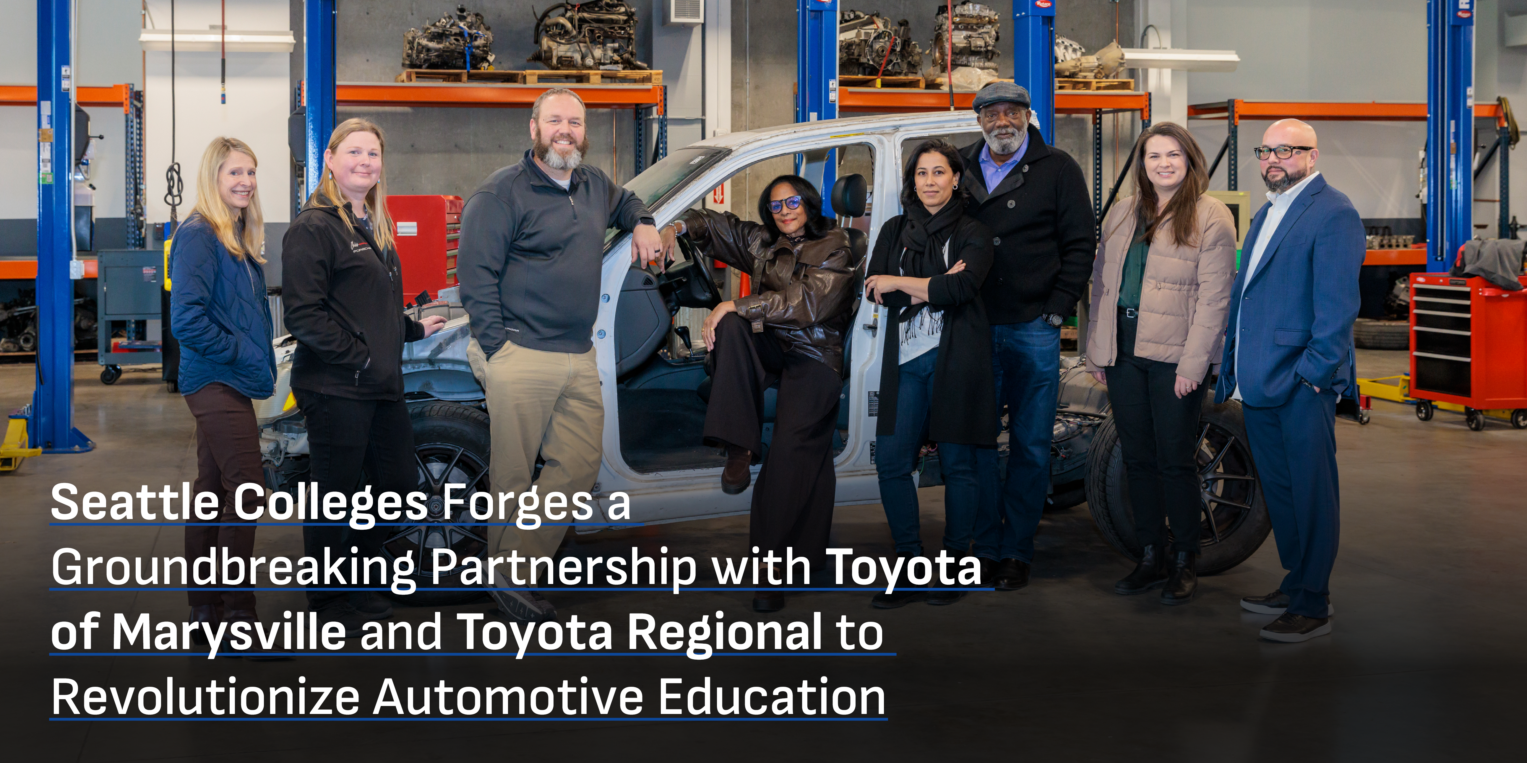 Seattle Colleges Forges a Groundbreaking Partnership with Toyota of Marysville and Toyota Regional to Revolutionize Automotive Education