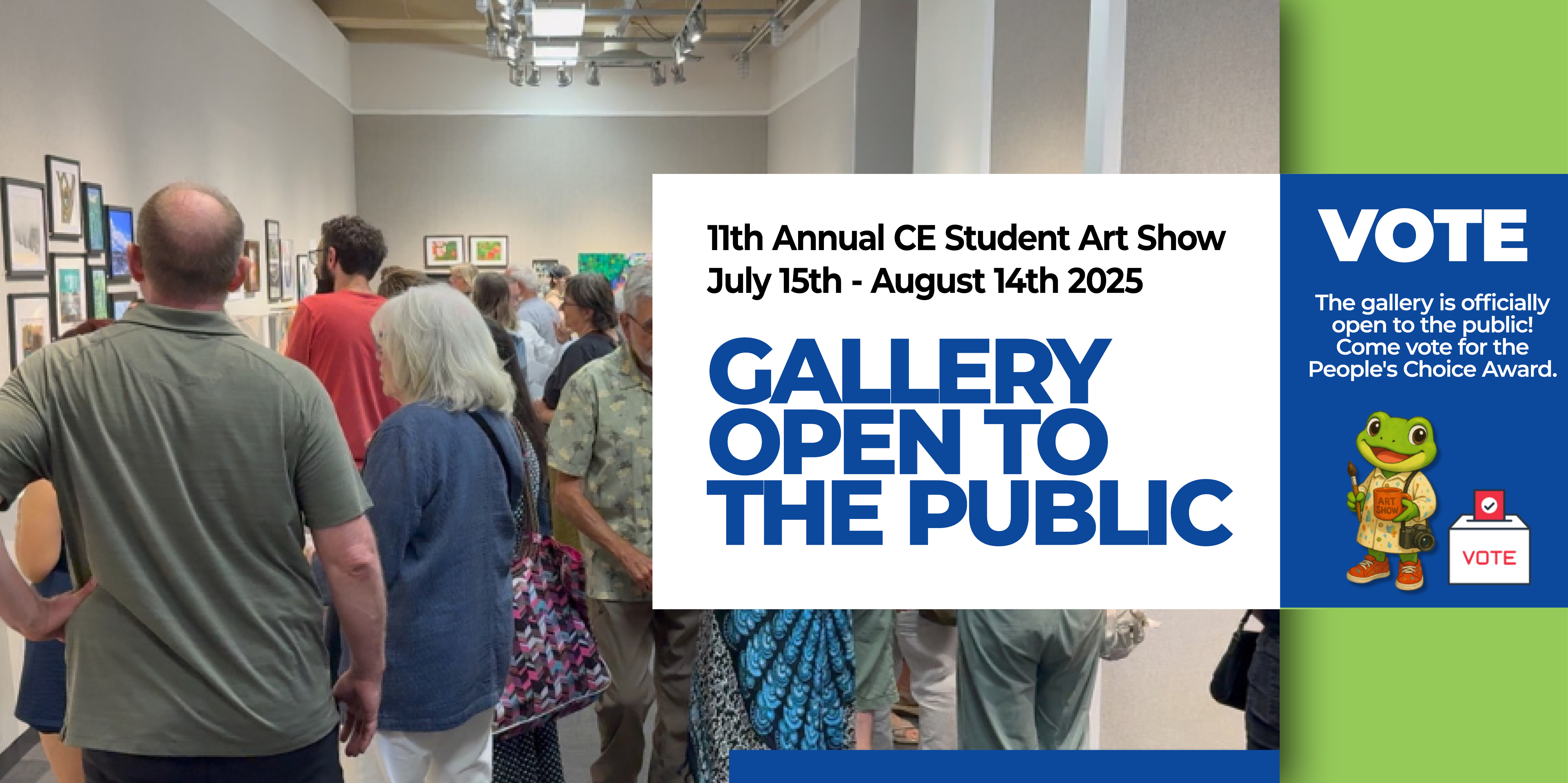 Celebrate Student Creativity: Visit the 11th Annual CE Art Show at North, from July 15th to August 14th.