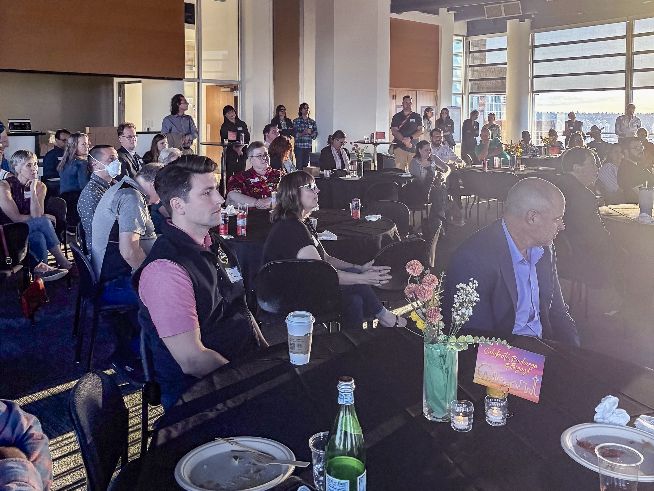 Attendees at the TAC Appreciation Event held at Seattle's Pacific Tower.