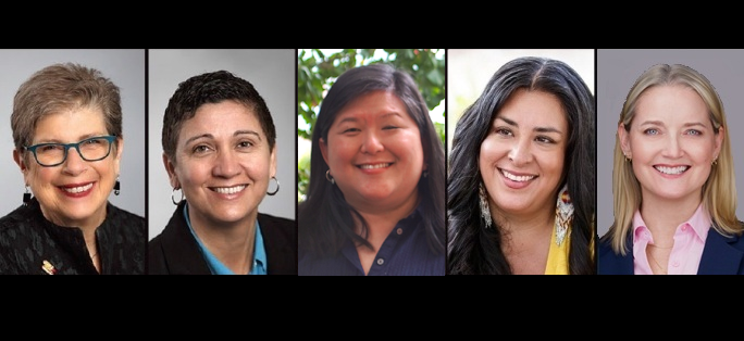 photos of the five members of the Board of Trustees