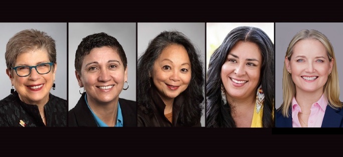 photos of the five members of the Board of Trustees