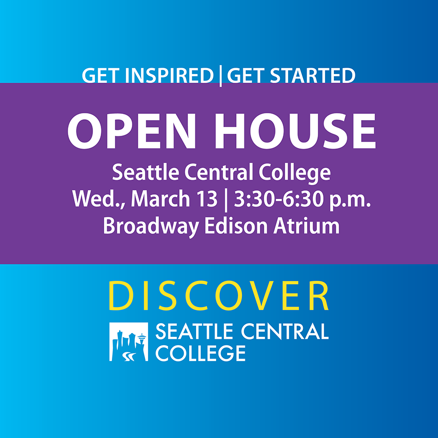 Seattle Central College Open House image for Instagram