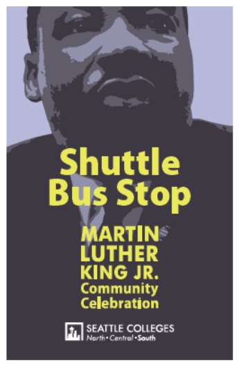 MLK Shuttle Stop Sign
