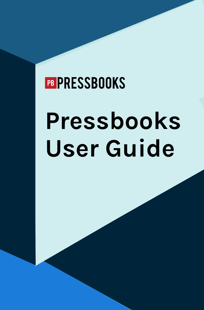 Pressbooks User Guide Cover