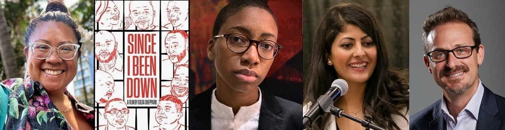 collage of speaker photos and film promos for Social Justice Week 2025