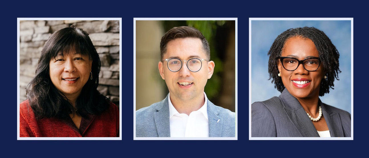Photos, left to right: Dr. Rachel Solemaas, Dr. Bradley Lane, Dr. Monica Brown