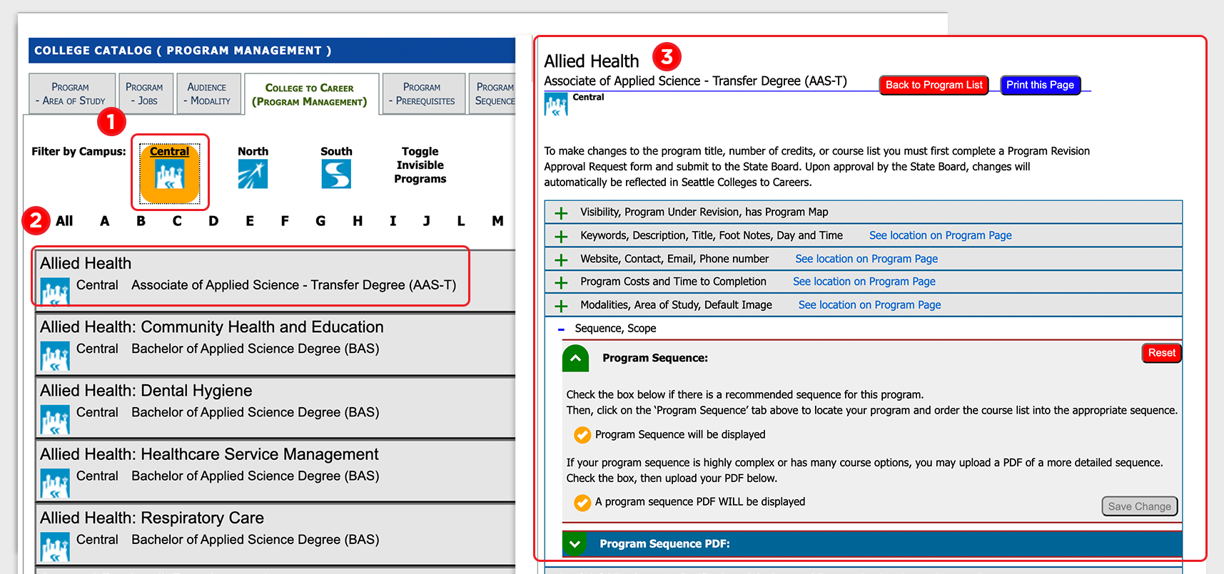 College to Career tab edit