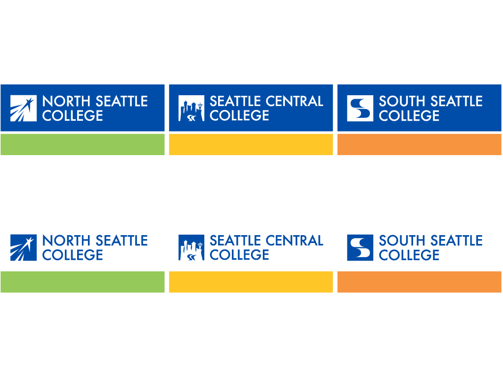 Campus lockups, primary, and secondary colors