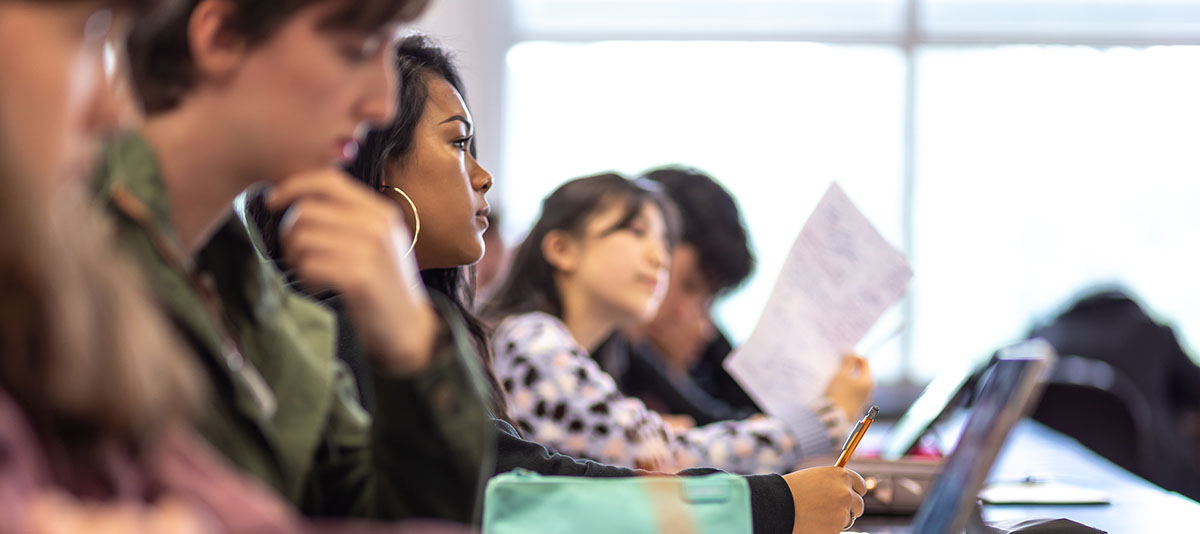 South students in class