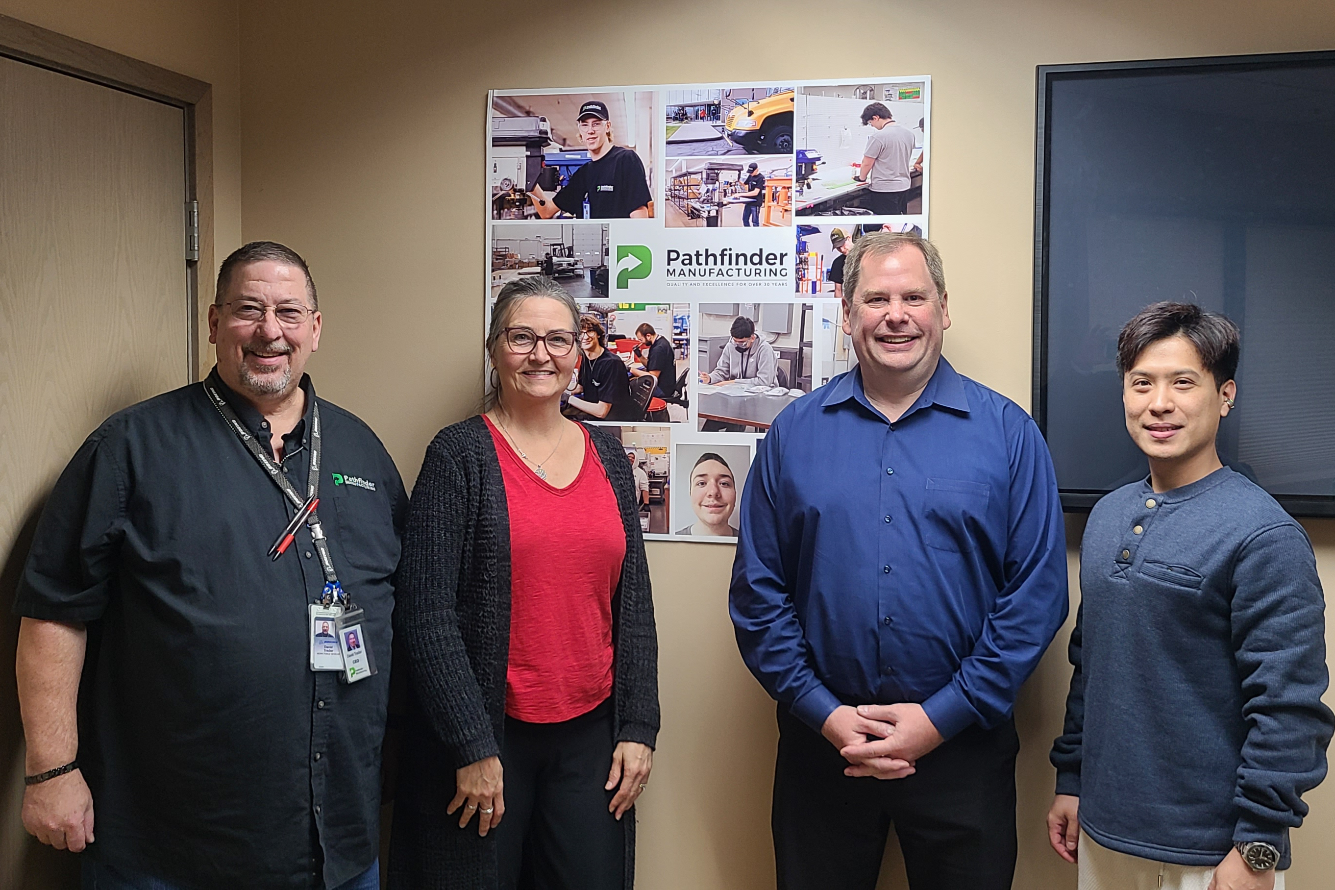 Corporate & Continuing Education team at Pathfinder Manufacturing. More details in caption