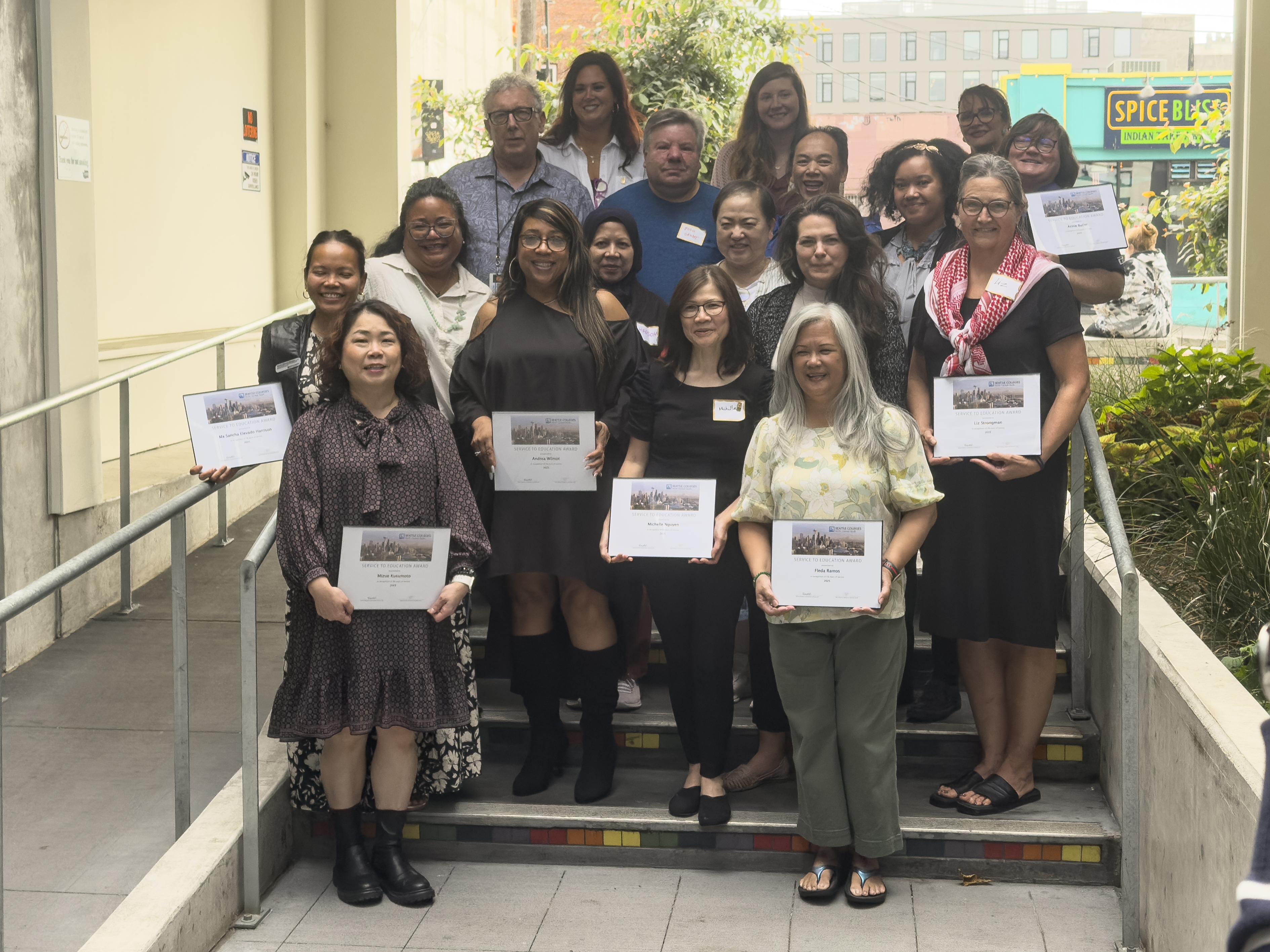 Honorees at the Siegal Center Services Awards and Academic Year Kick-off
